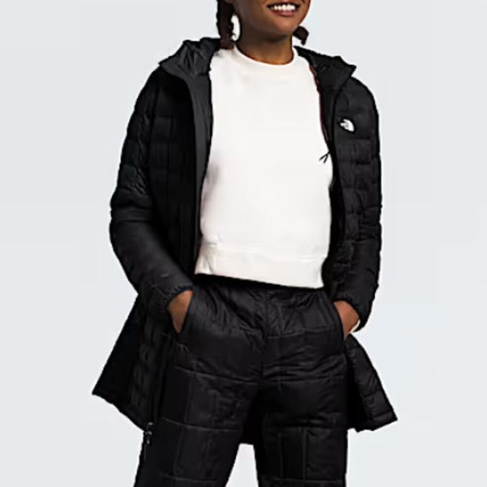 The North Face Women's TNF Black ThermoBall Eco Parka Puffer Jacket Size L